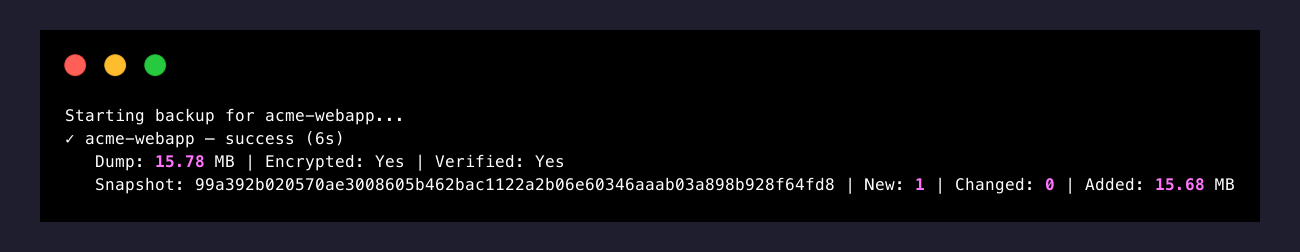backupctl run